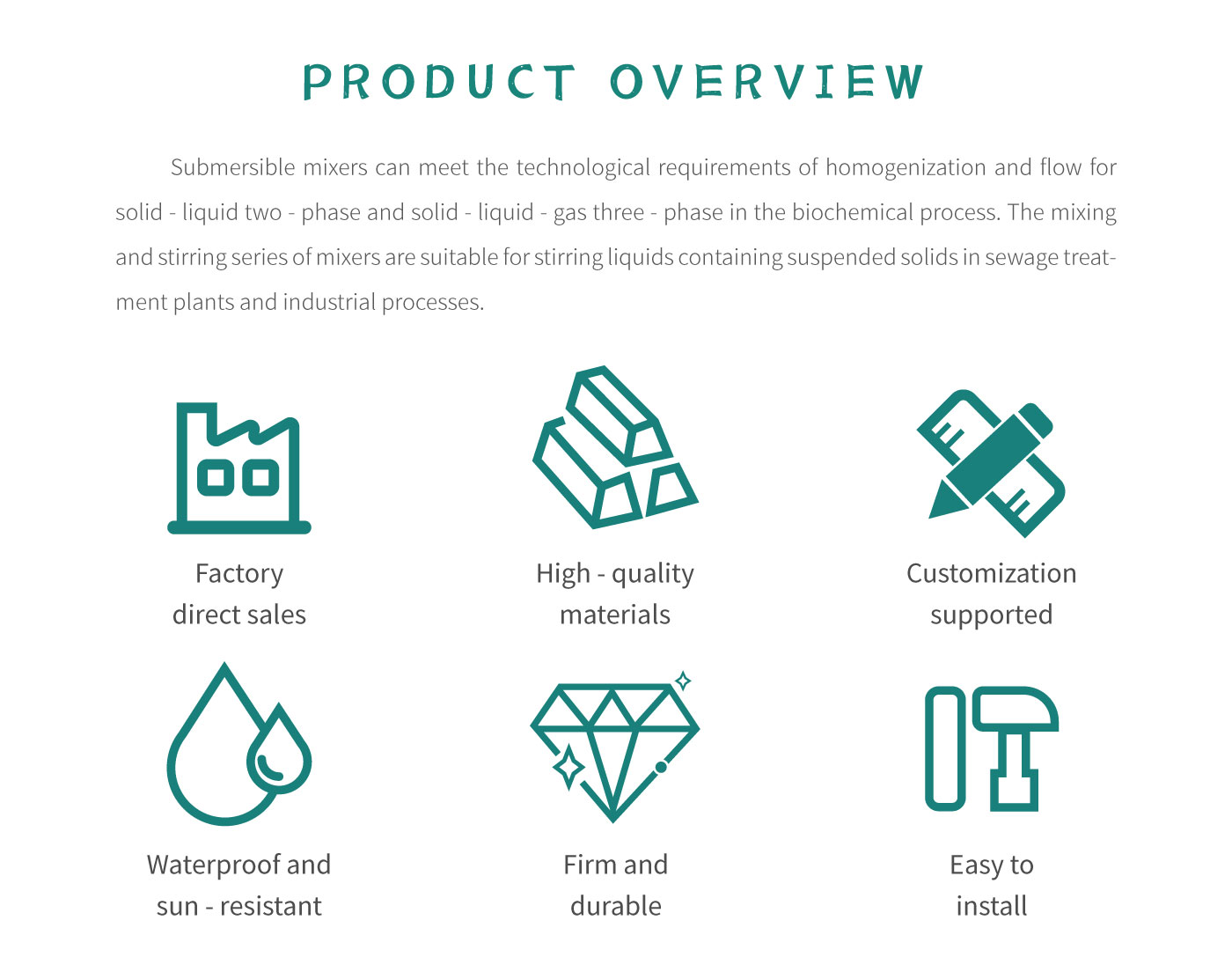 QJB-type Submersible Mixer